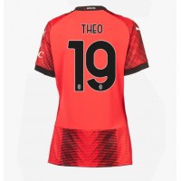 AC Milan Theo Hernandez #19 Domáci Ženy futbalový dres 2023-24 Krátky Rukáv
